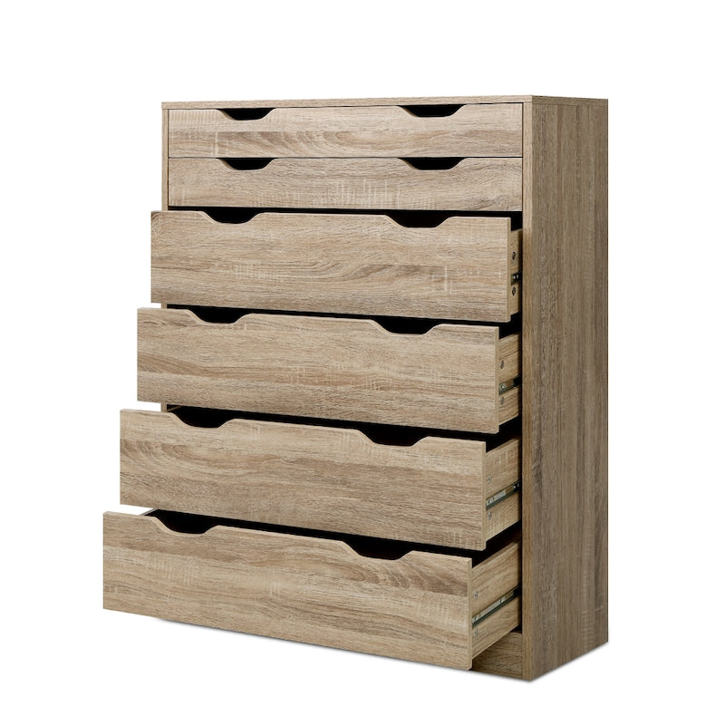 1 Artiss 6 Chest of Drawers Oak